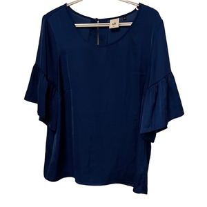 CAbi Women's Blue Blouse Size Large